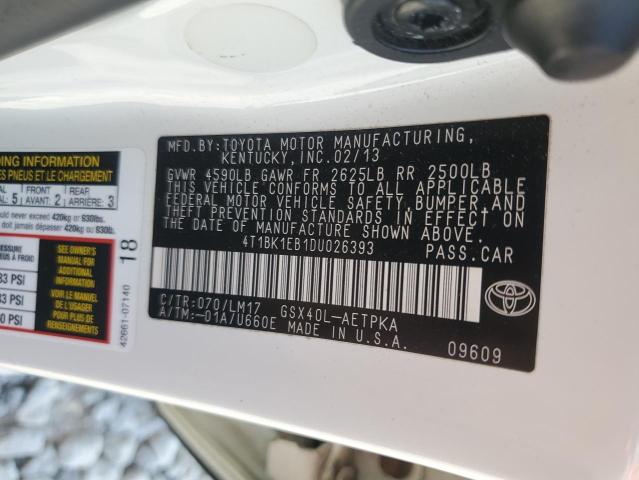 4T1BK1EB1DU026393 - 2013 TOYOTA AVALON BASE Ağ foto 13