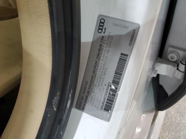 WAUHGAFC0EN056663 - 2014 AUDI A6 PRESTIGE თეთრი ფოტო 12