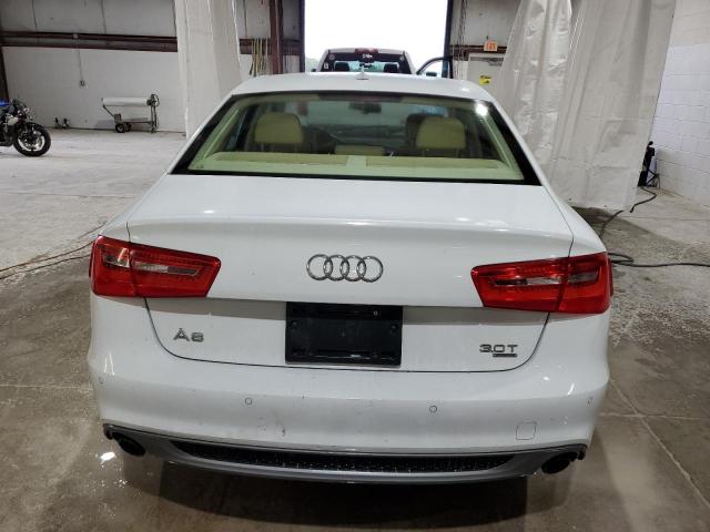 WAUHGAFC0EN056663 - 2014 AUDI A6 PRESTIGE WHITE photo 6