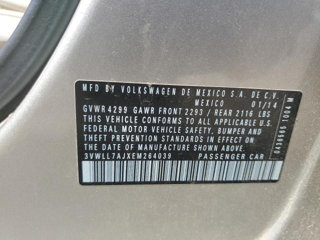 3VWLL7AJXEM264039 - 2014 VOLKSWAGEN JETTA TDI 棕色 照片 12