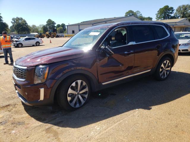 5XYP64HC8MG191153 - 2021 KIA TELLURIDE S BURGUNDY photo 1