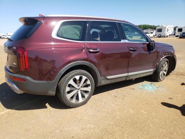 5XYP64HC8MG191153 - 2021 KIA TELLURIDE S BURGUNDY photo 3