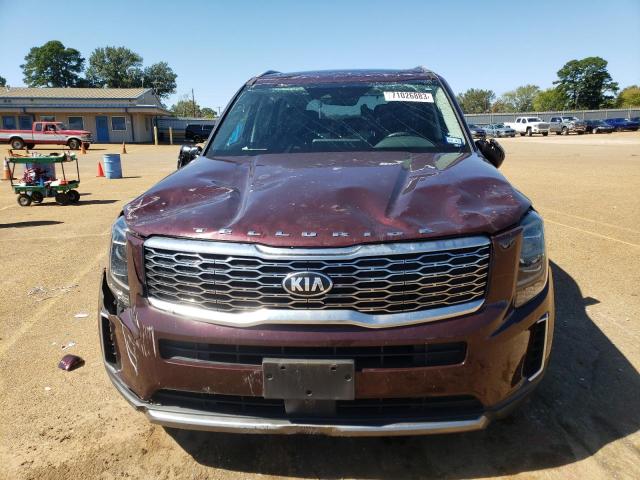 5XYP64HC8MG191153 - 2021 KIA TELLURIDE S BURGUNDY photo 5