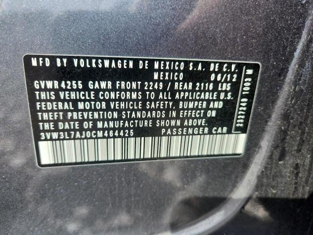 3VW3L7AJ0CM464425 - 2012 VOLKSWAGEN JETTA TDI SILVER photo 13