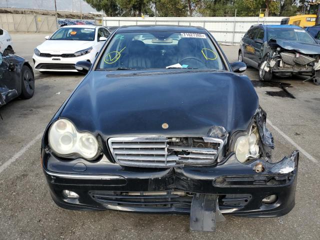 WDBRF54H56A845561 - 2006 MERCEDES-BENZ C 280 BLACK photo 5