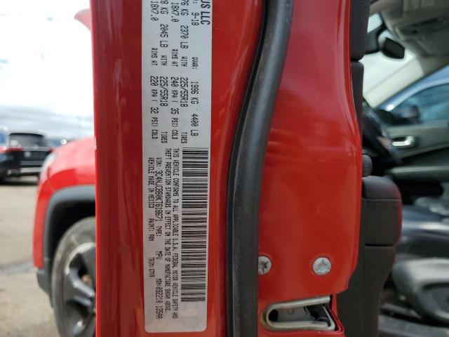 3C4NJCBB0KT618671 - 2019 JEEP COMPASS LATITUDE Կարմիր լուսանկար 13