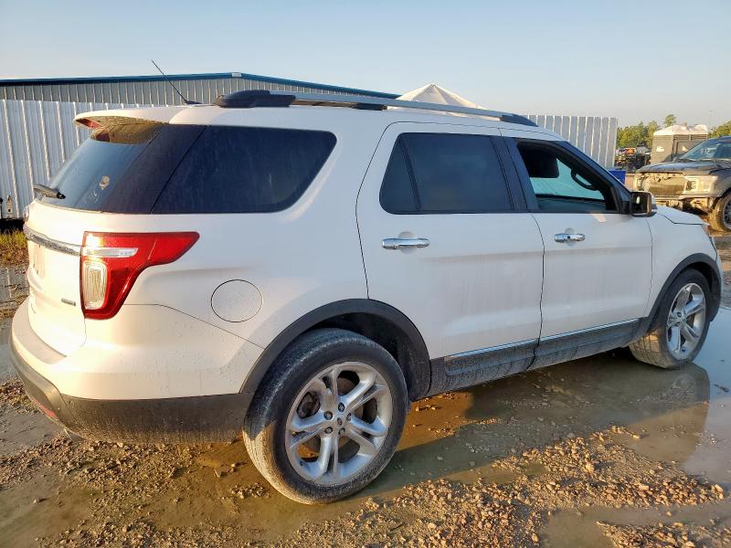 1FM5K8F80EGB57081 - 2014 FORD EXPLORER LIMITED WHITE photo 3