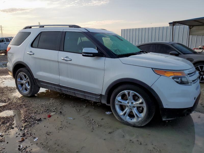 1FM5K8F80EGB57081 - 2014 FORD EXPLORER LIMITED WHITE photo 4