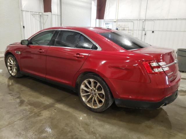 1FAHP2F87EG154765 - 2014 FORD TAURUS LIMITED RED photo 2