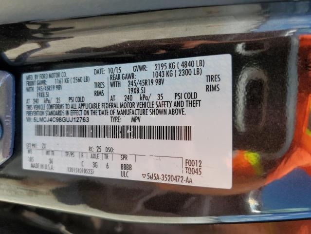 5LMCJ4C98GUJ12763 - 2016 LINCOLN MKC BLACK LABEL Braun Foto 13