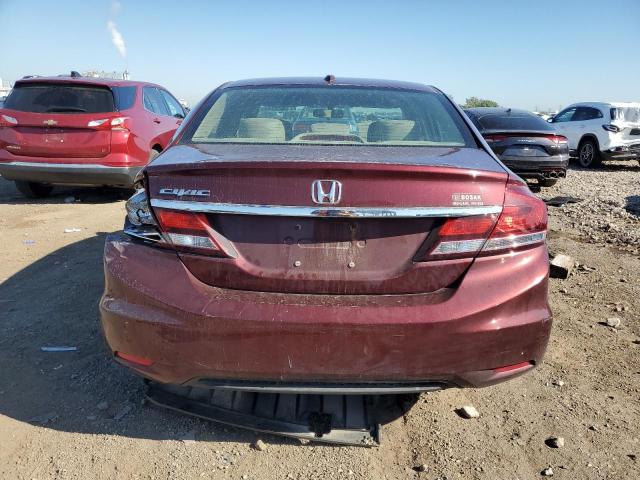 19XFB2F96DE058293 - 2013 HONDA CIVIC EXL MAROON photo 6