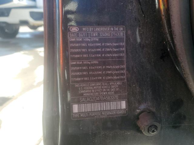 SALAG2D47BA583276 - 2011 LAND ROVER LR4 HSE BLACK photo 13