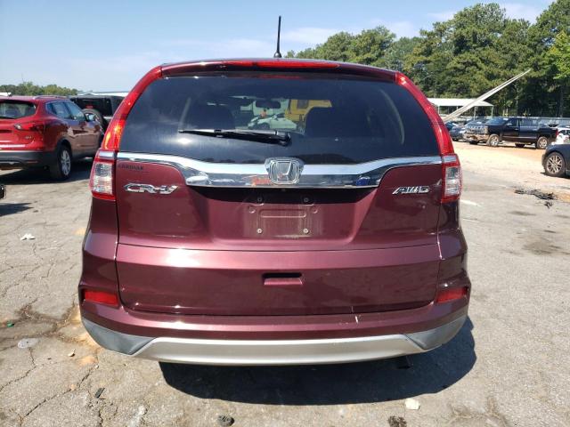 2HKRM4H50GH626941 - 2016 HONDA CR-V EX BURGUNDY photo 6