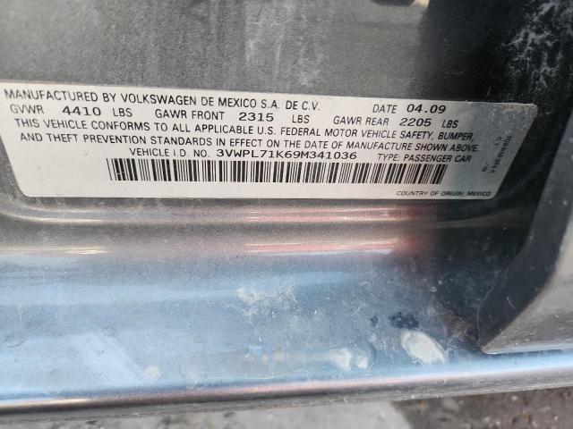 3VWPL71K69M341036 - 2009 VOLKSWAGEN JETTA TDI Grau Foto 13