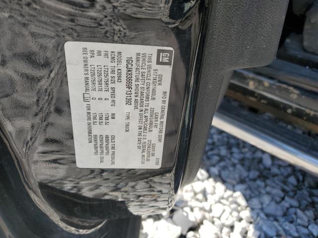 1GCJK83669F131392 - 2009 CHEVROLET SILVERADO K3500 LT BLACK photo 12