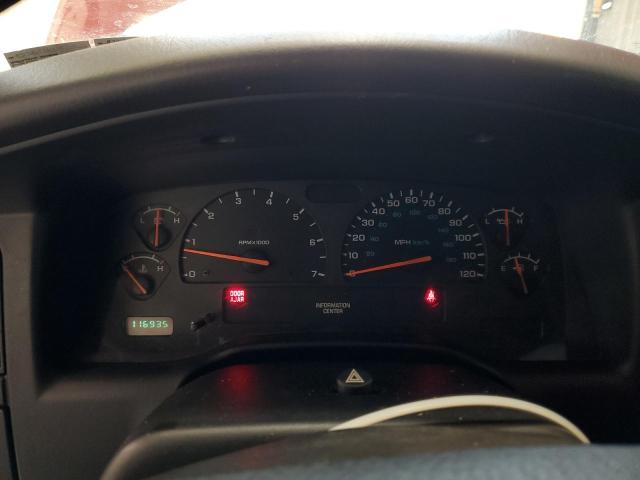 1B7FL36X72S545739 - 2002 DODGE DAKOTA SPORT წითელი ფოტო 9