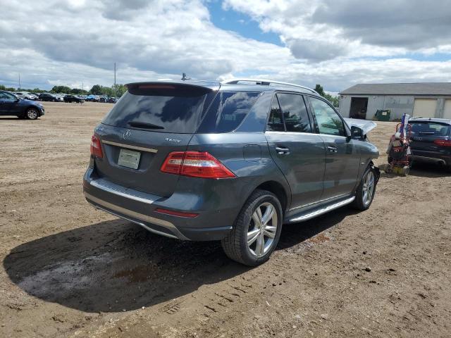 4JGDA5HB1CA008734 - 2012 MERCEDES-BENZ ML 350 4MATIC GRAY photo 3