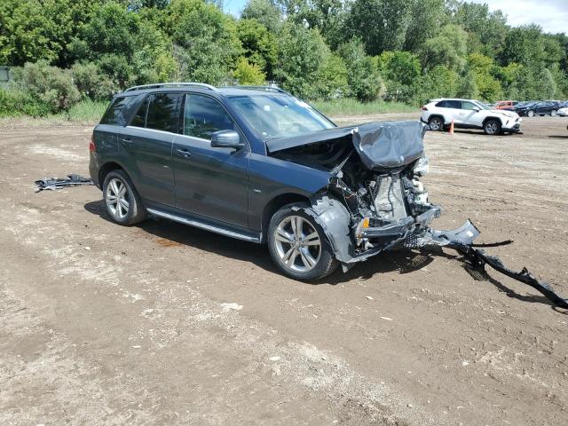 4JGDA5HB1CA008734 - 2012 MERCEDES-BENZ ML 350 4MATIC GRAY photo 4