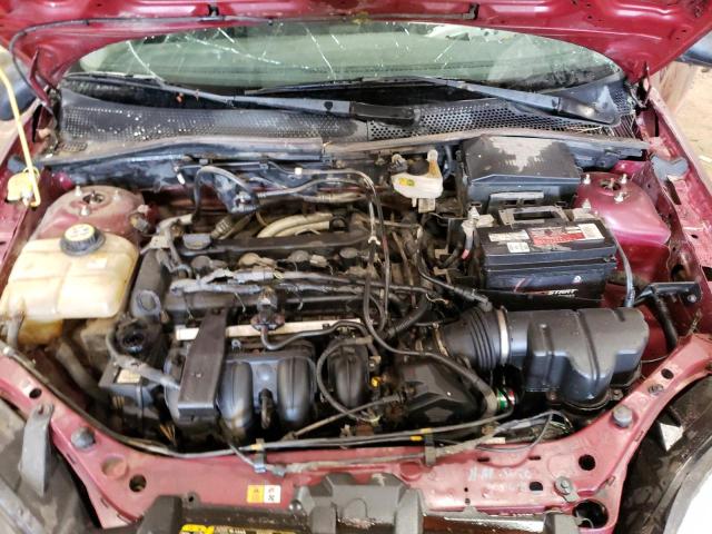 1FAFP34N17W204901 - 2007 FORD FOCUS ZX4 BURGUNDY photo 11