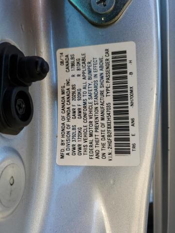 2HGFB2F8XEH547035 - 2014 HONDA CIVIC EX SILVER photo 12