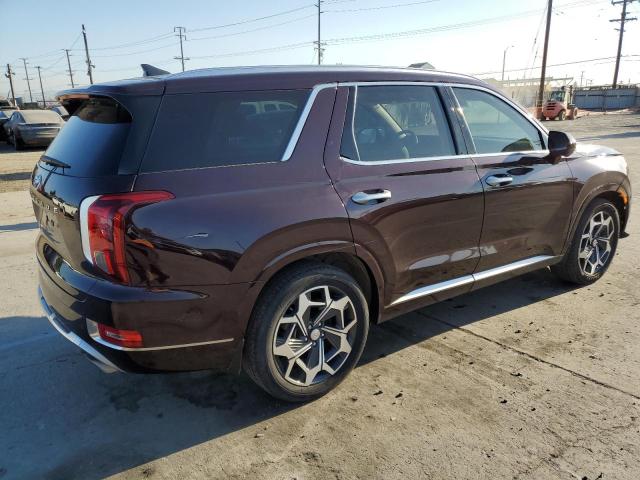 KM8R74HEXNU467710 - 2022 HYUNDAI PALISADE CALLIGRAPHY MAROON photo 3