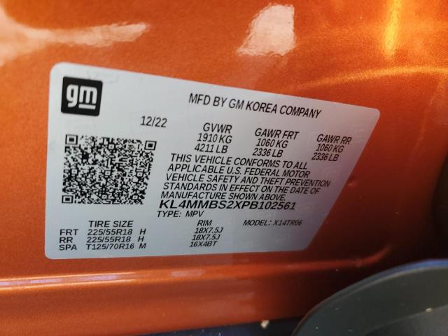 KL4MMBS2XPB102561 - 2023 BUICK ENCORE GX PREFERRED ORANGE photo 13