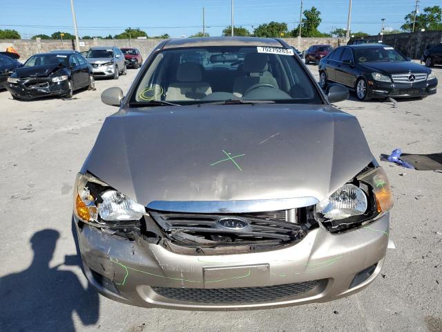 KNAFE221895598851 - 2009 KIA SPECTRA EX BEIGE photo 5