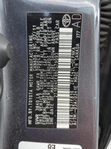 2T1BU4EE8BC579093 - 2011 TOYOTA COROLLA BASE Boz foto 12