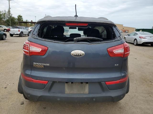 KNDPC3A28D7437877 - 2013 KIA SPORTAGE EX BLUE photo 6