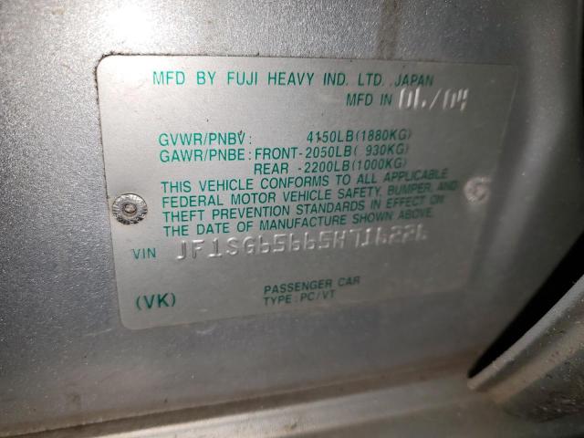 JF1SG65665H716226 - 2005 SUBARU FORESTER 2.5XS Արծաթագույն լուսանկար 13