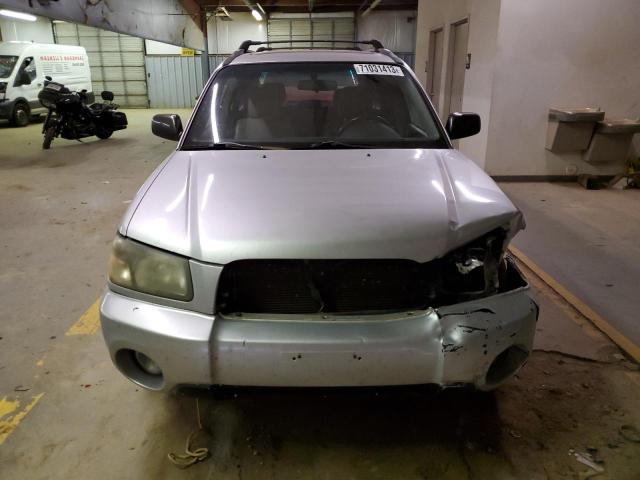 JF1SG65665H716226 - 2005 SUBARU FORESTER 2.5XS Արծաթագույն լուսանկար 5