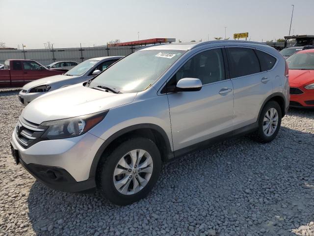 2HKRM4H79EH625513 - 2014 HONDA CR-V EXL SILVER photo 1