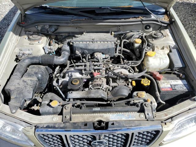 JF1SF65582H746852 - 2002 SUBARU FORESTER S GREEN photo 11