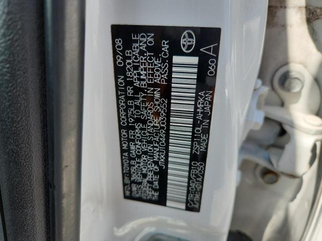 JTKKU10449J039552 - 2009 TOYOTA SCION XD WHITE photo 12