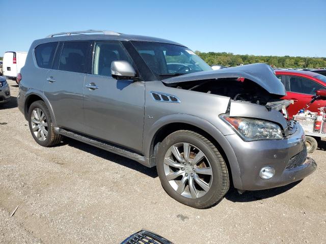 JN8AZ2NC6E9353102 - 2014 INFINITI QX80 GRAY photo 4