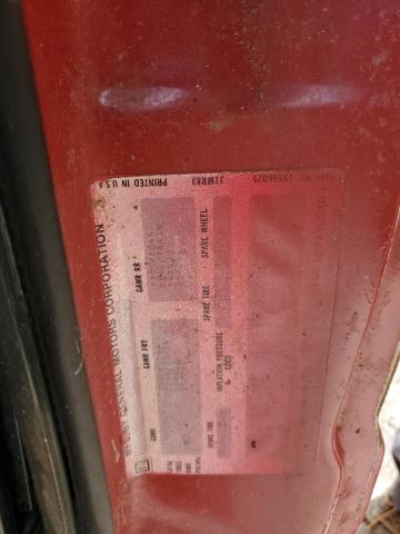 1GCCT14R5J2137654 - 1988 CHEVROLET S TRUCK S10 RED photo 12