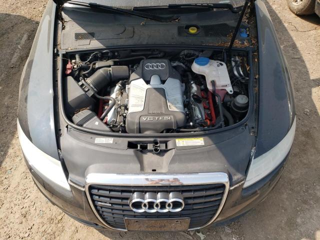 WAUKGAFB4BN054763 - 2011 AUDI A6 PRESTIGE შავი ფოტო 11