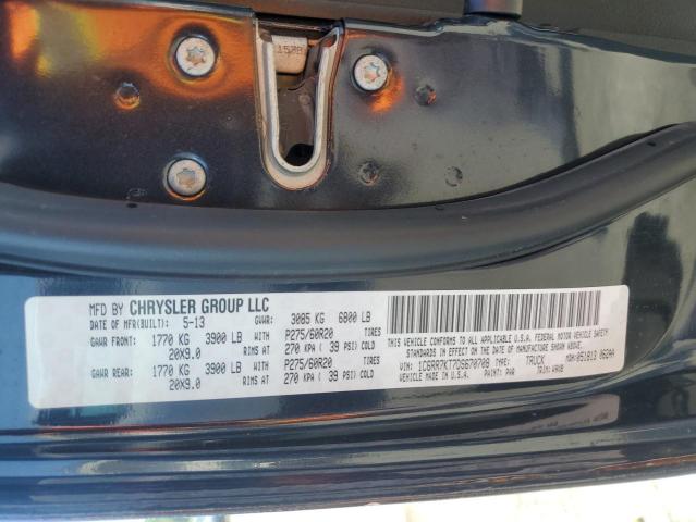 1C6RR7KT7DS670708 - 2013 RAM 1500 ST BLUE photo 12