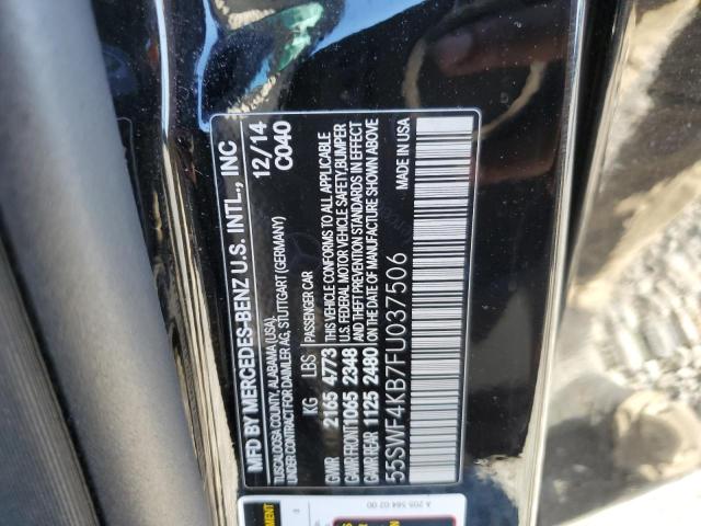 55SWF4KB7FU037506 - 2015 MERCEDES-BENZ C 300 4MATIC BLACK photo 13