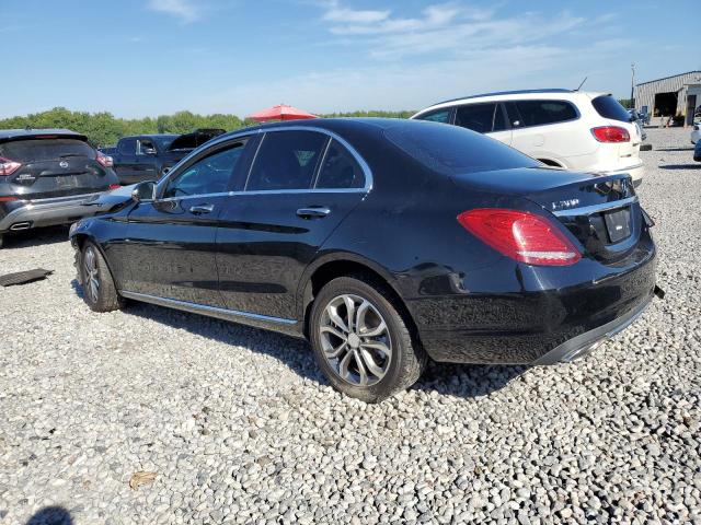 55SWF4KB7FU037506 - 2015 MERCEDES-BENZ C 300 4MATIC BLACK photo 2
