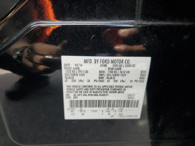 2LMTJ6LR9GBL62831 - 2016 LINCOLN MKX RESERVE 黑色 照片 14