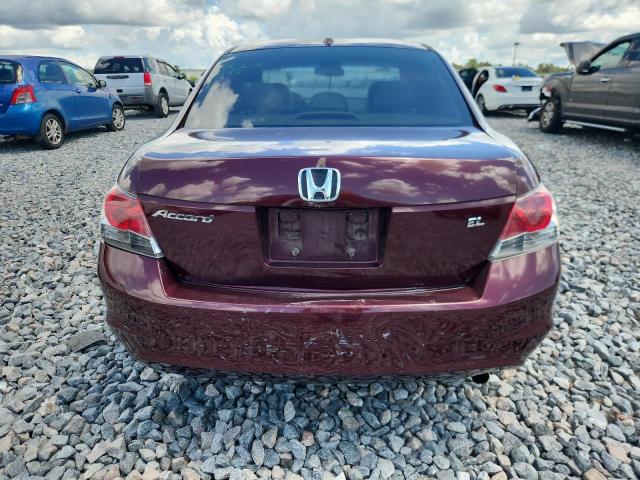 1HGCP26808A040779 - 2008 HONDA ACCORD EXL BURGUNDY photo 6