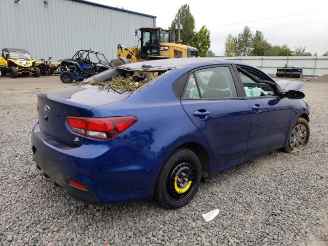 3KPA24AB2KE206968 - 2019 KIA RIO S BLUE photo 3