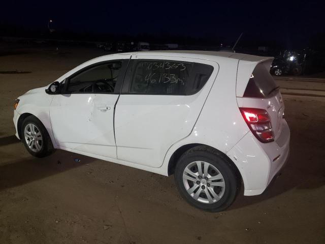 1G1JG6SB1L4135737 - 2020 CHEVROLET SONIC WHITE photo 2