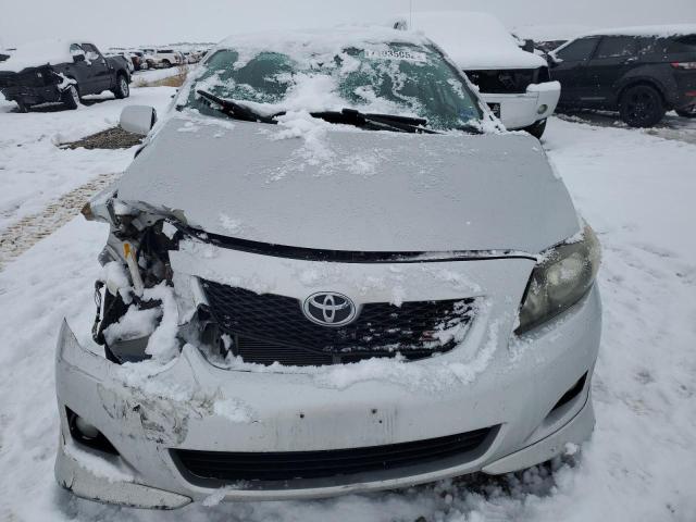 1NXBU4EE3AZ196806 - 2010 TOYOTA COROLLA BASE SILVER photo 5