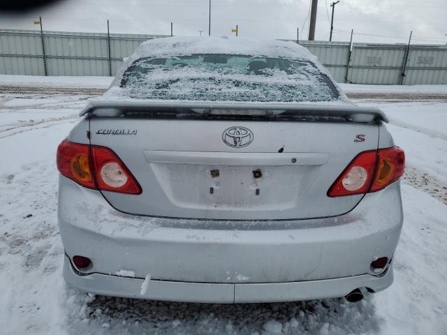 1NXBU4EE3AZ196806 - 2010 TOYOTA COROLLA BASE SILVER photo 6