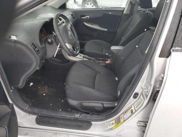 1NXBU4EE3AZ196806 - 2010 TOYOTA COROLLA BASE SILVER photo 7