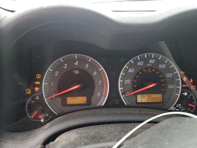 1NXBU4EE3AZ196806 - 2010 TOYOTA COROLLA BASE SILVER photo 9