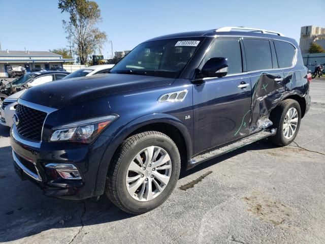 JN8AZ2NF3G9613520 - 2016 INFINITI QX80 BLUE photo 1