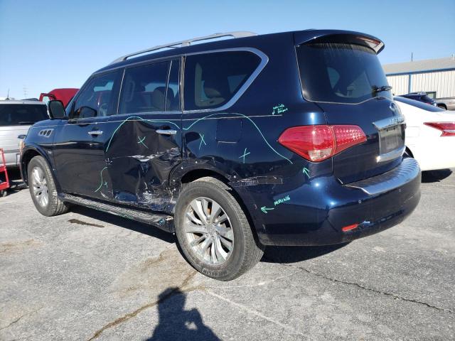 JN8AZ2NF3G9613520 - 2016 INFINITI QX80 BLUE photo 2